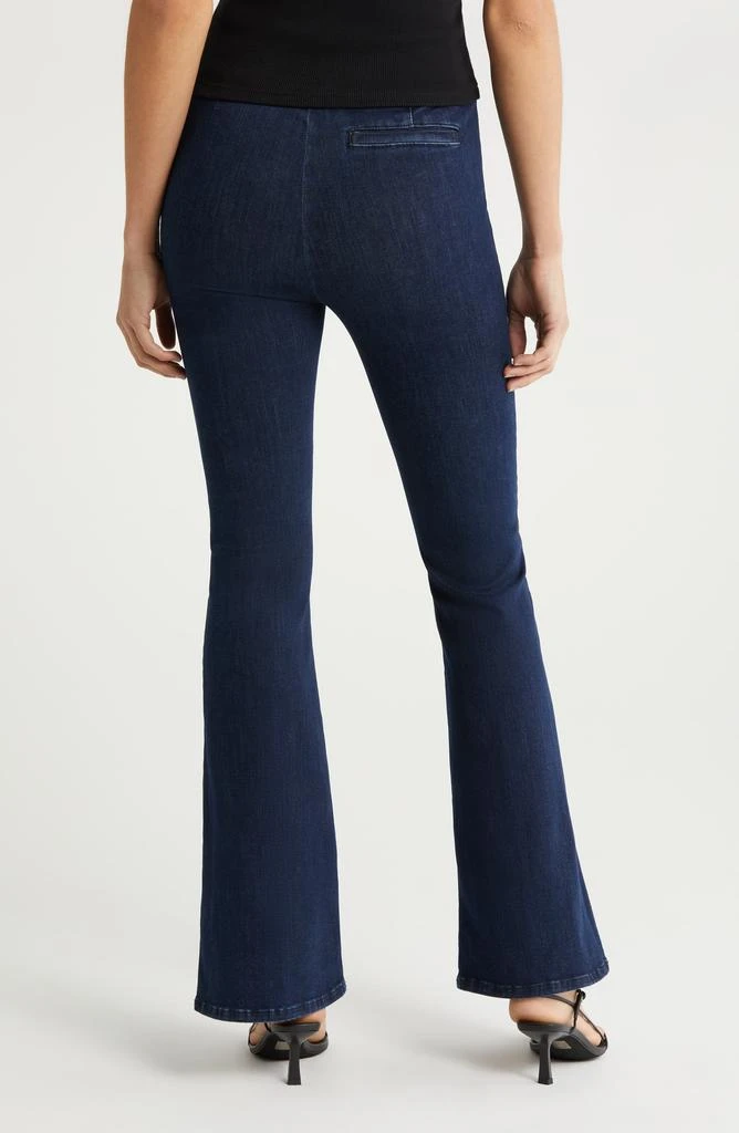 FRAME Jetset Pintuck Organic Cotton Blend Flare Jeans 2