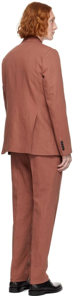 Dries Van Noten Red Cotton & Linen Suit 3