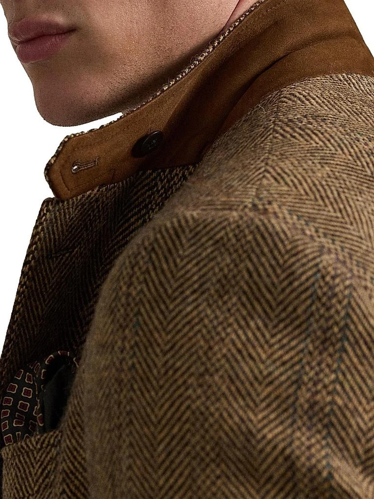Ralph Lauren Herringbone Wool-Suede Blazer 7