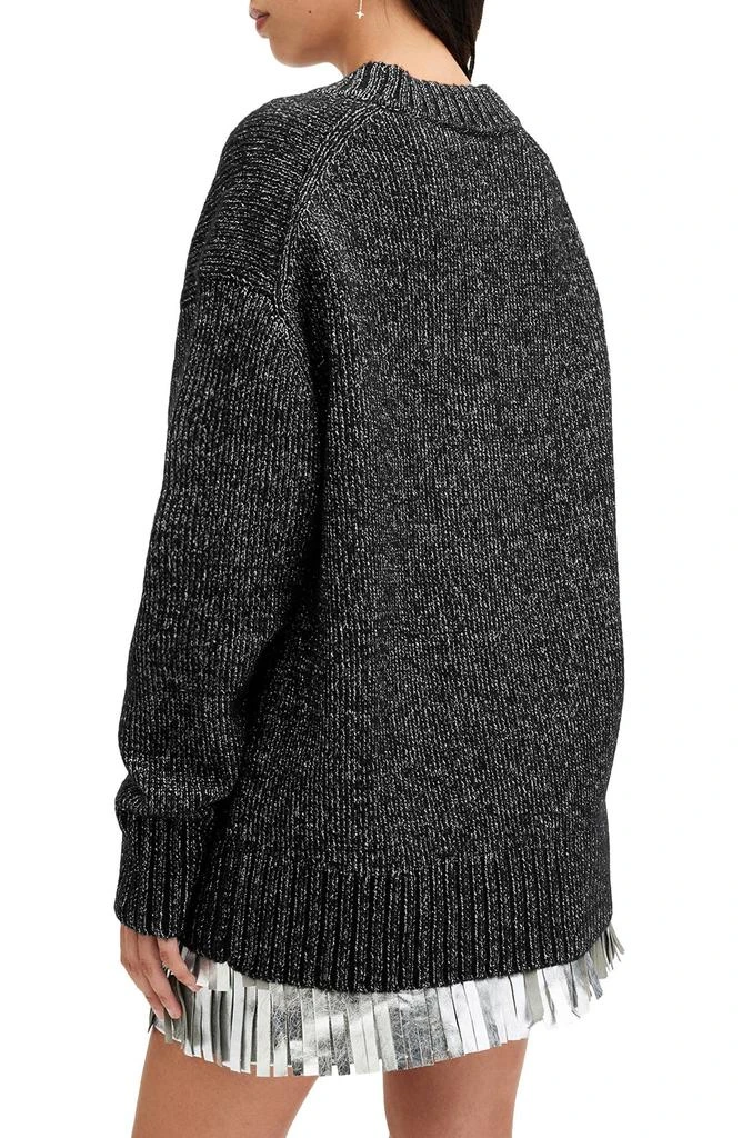 ALL SAINTS Sabrina Metallic Merino Wool Blend Cardigan 2