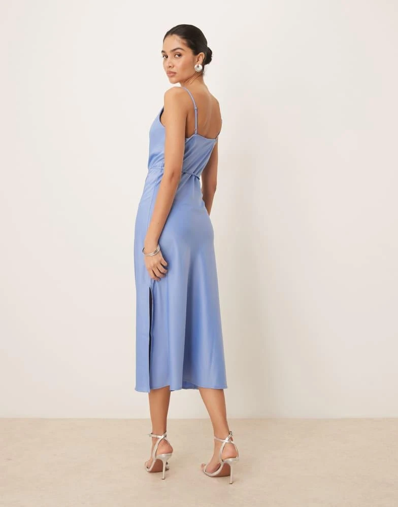 Shop YAS satin cami midi dress in light blue on Sale at BeyondStyle  Get  10% Off YAS satin cami midi dress in light blue with Limited-Time Flash  Deals, Exclusive Discounts, and