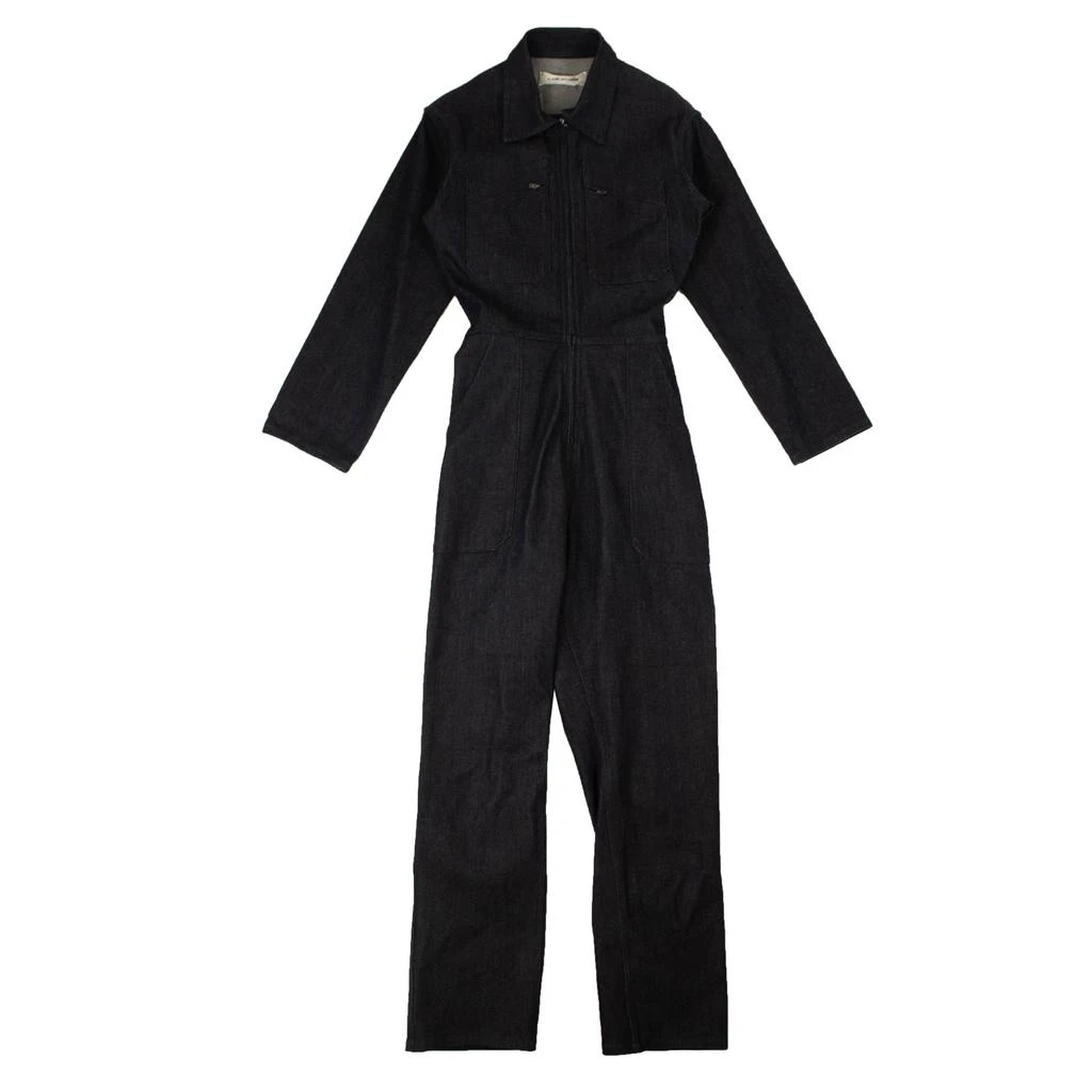 A .P.C Denim Fitted Jumpsuit - Blue