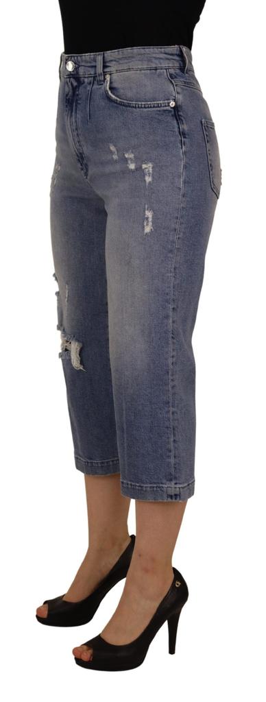 Dolce 
Gabbana Dolce 
Gabbana Blue Washed High Waist Cropped Denim Jeans