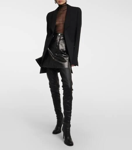 ANN DEMEULEMEESTER Adna over-the-knee leather boots 2
