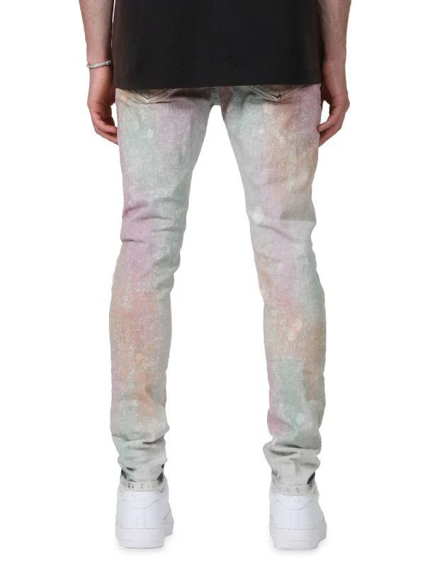 Purple Brand Acid Camo Stretch Skinny Jeans 4