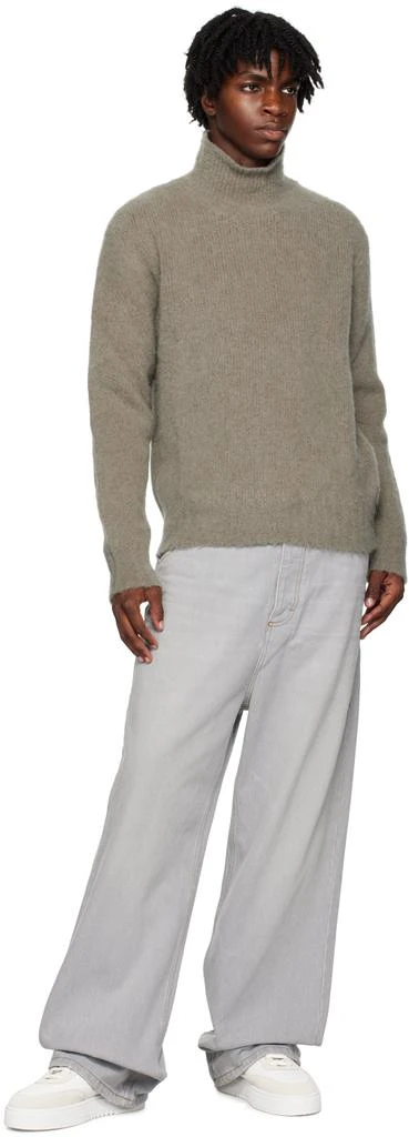 AMI Gray Baggy Fit Jeans 4