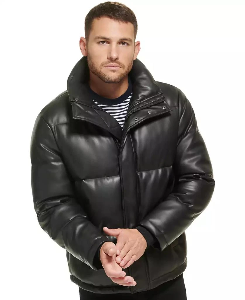Calvin Klein Men's Faux Leather Classic Puffer Jacket 7