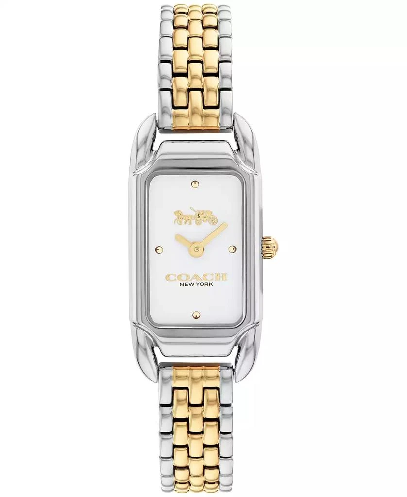 COACH Women's Cadie Two Tone Stainless Steel Bracelet Watch, 17.5 x 28.5mm 1