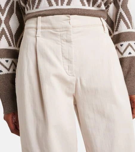 Brunello Cucinelli High-rise wide-leg jeans 4