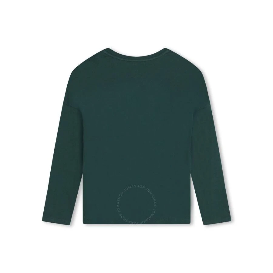 Chloé Girls Logo-Embroidered Long-Sleeved Cotton T-Shirt 2