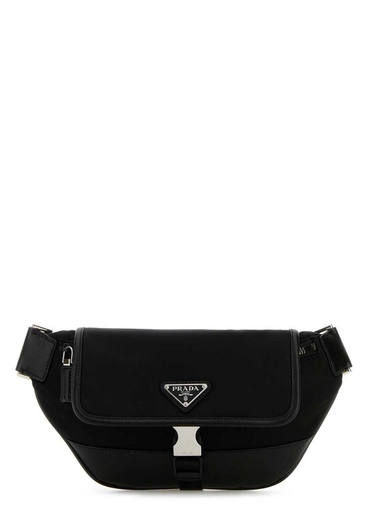 【関税&送料込】Prada Two-Tone Re-Nylon And Suede Belt Bag Prada Men Two-tone Re-nylon And Suede Belt Bag In Multi