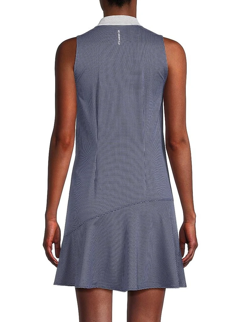 Zero Restriction Izzy Micro-Dot Front-Zip Minidress 5