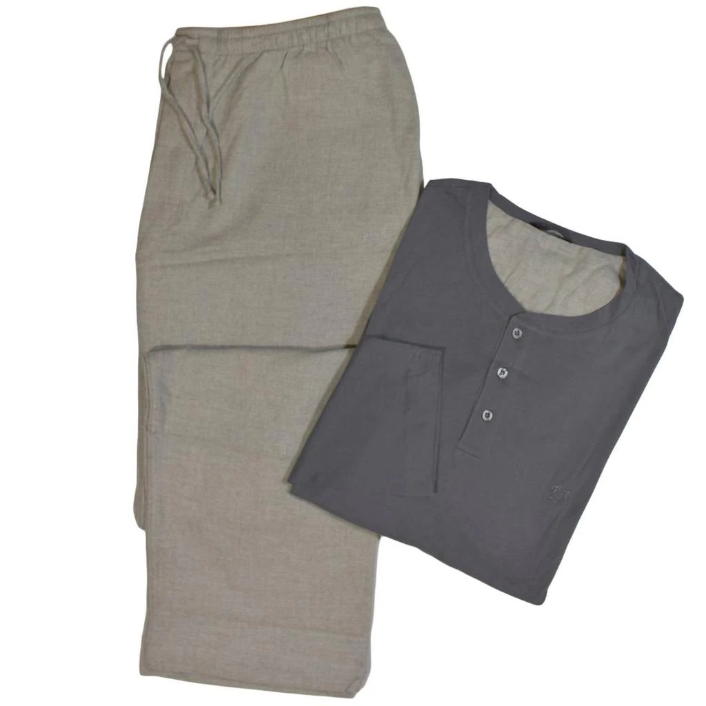 Nero Perla Men
s Cotton Flannel Pajama Set