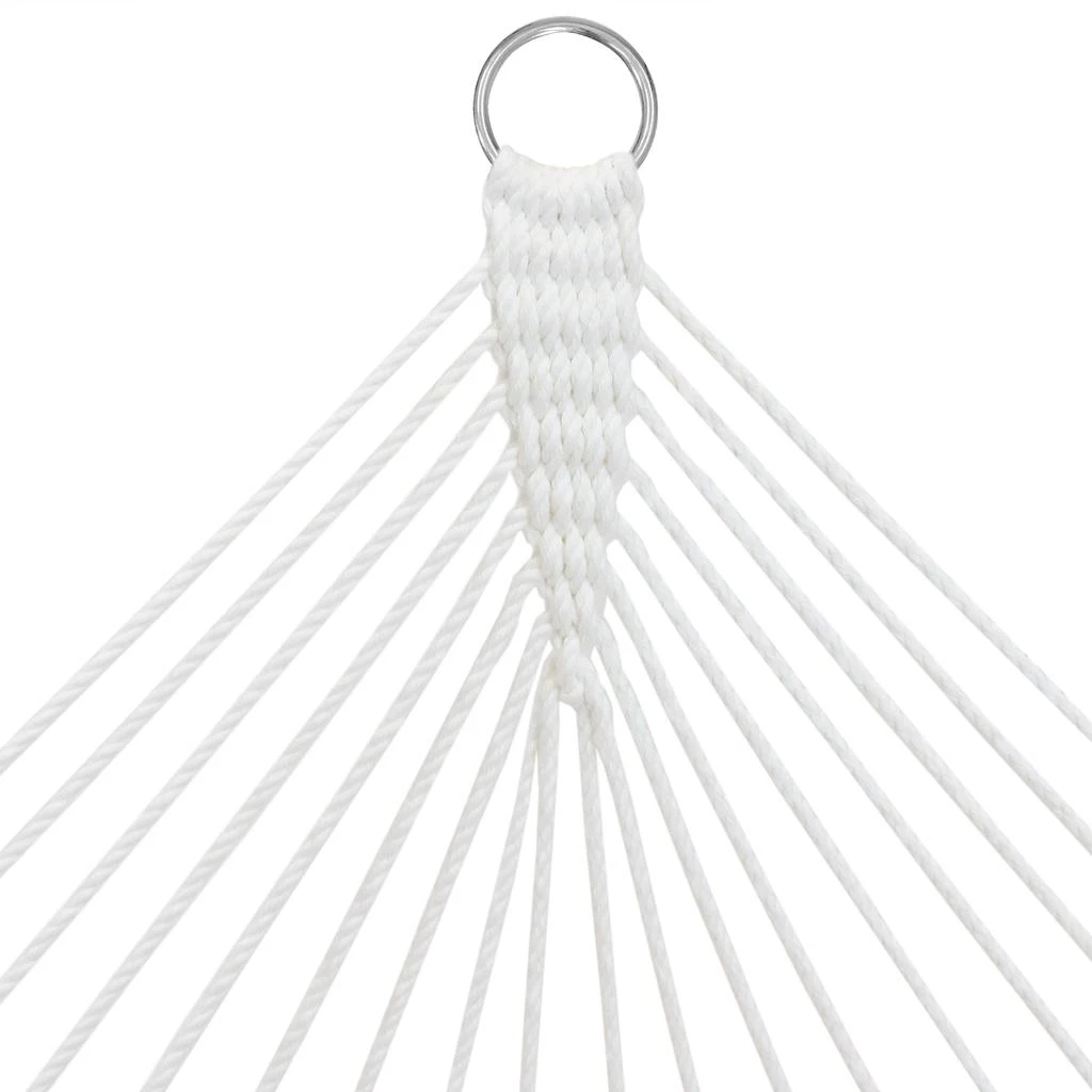 Sunnydaze Double Wide 2-Person Polyester Rope Hammock with Spreader Bars - 400-Pound Weight Capacity 6
