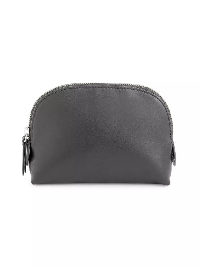 THE ROW EW CIRCLE POUCH （ダークブラウン） The Row EW Circle Pouch in Black ANG | FWRD