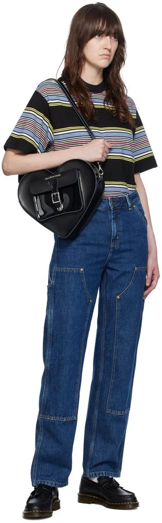 Dr. Martens Black Heart Shaped Leather Backpack 4