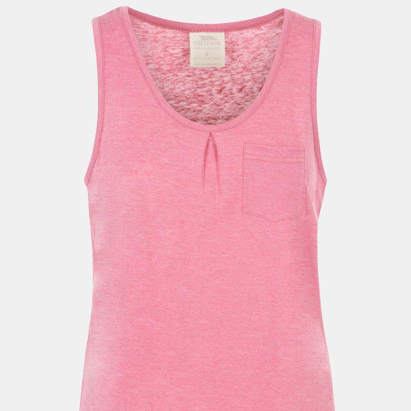 Trespass Womens/Ladies Fidget Tank Top Rose Blush Marl