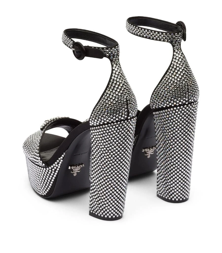Prada Crystal-Embellished Platform Sandals 135 2