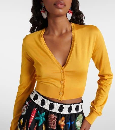 Dolce 
Gabbana Cropped silk cardigan 5