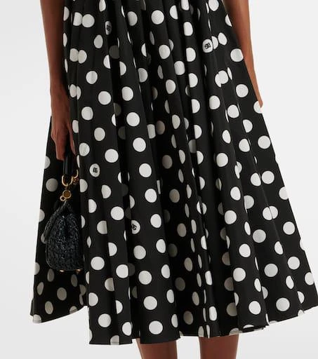 Dolce & Gabbana Polka-dot cotton poplin corset dress 5
