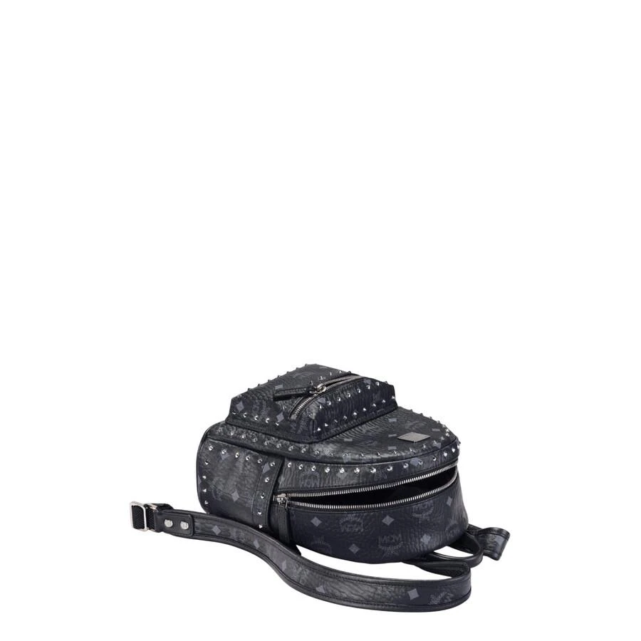 MCM Black Mini Visetos Stark Backpack 3