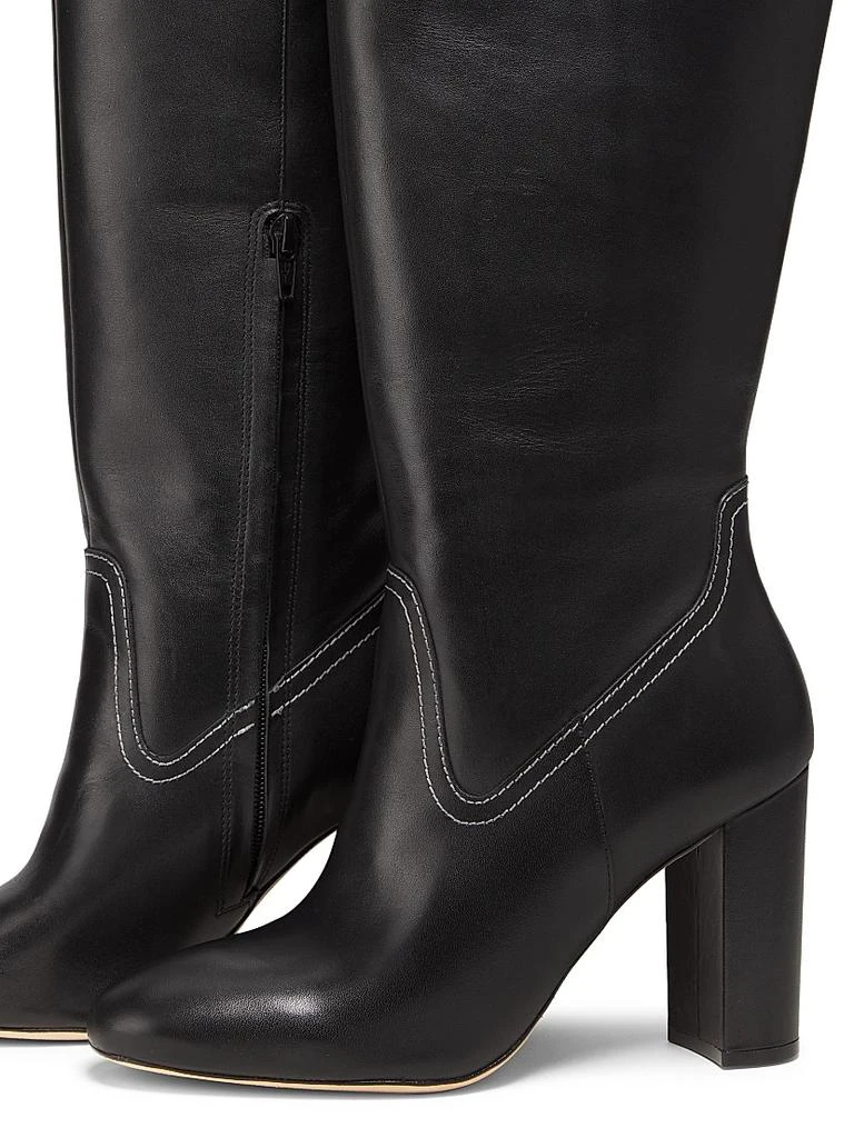 22élevé 90MM Contrast-Stitch Leather Boots 2