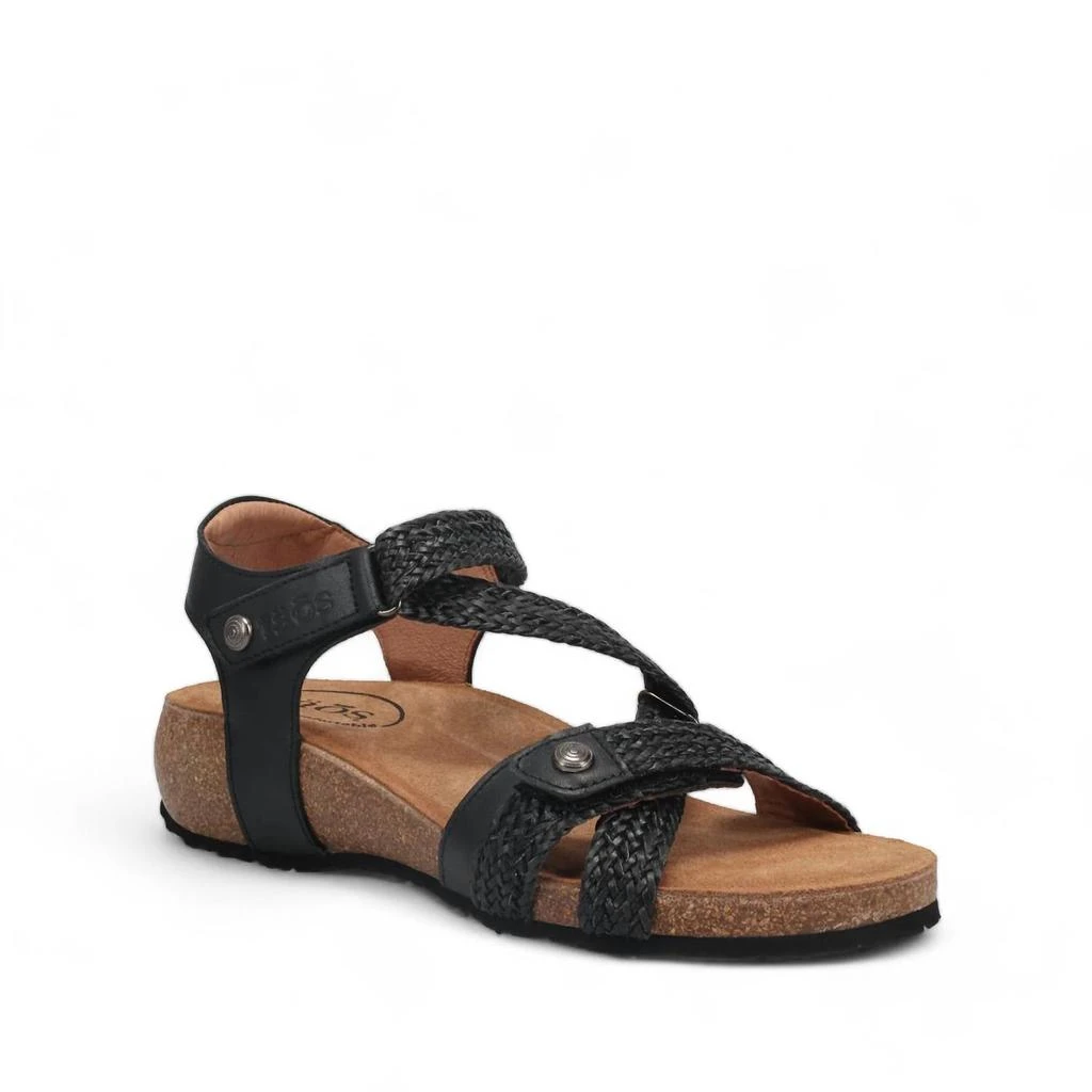 taos Women's Trulie Sandal - Wide Width In Black 1