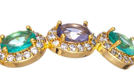 EYE CANDY LOS ANGELES Beatrice Rainbow Hoop Earrings 2