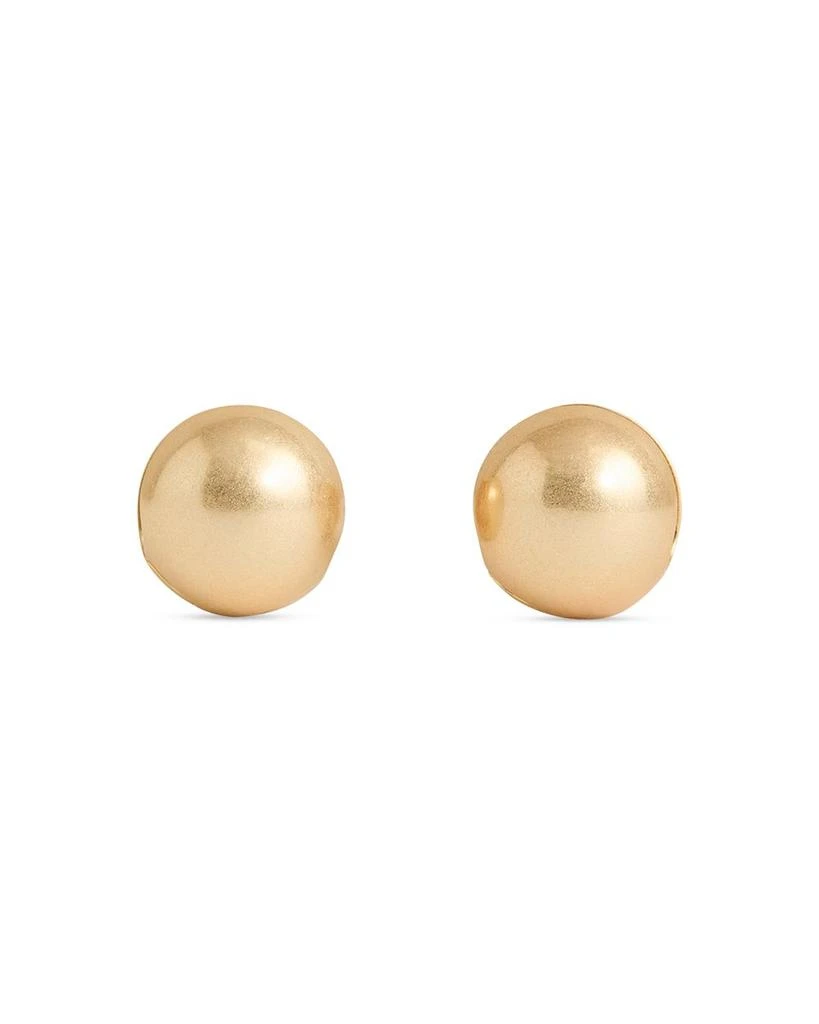 REISS Pollie Polished Ball Huggie Hoop Earrings 1