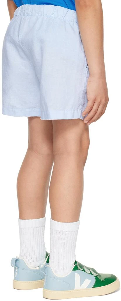 Bonmot Organic Kids Blue Side Stripe Shorts 3