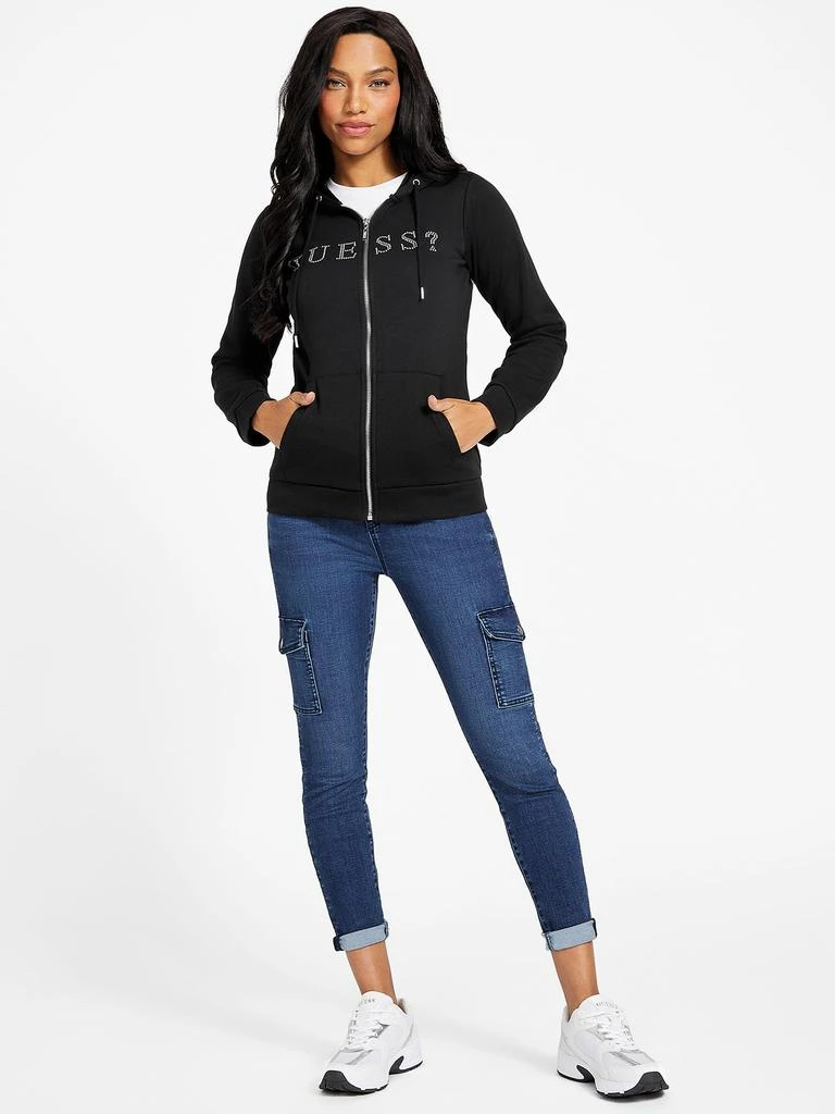 Guess Factory Mia Zip-Up Logo Hoodie 2