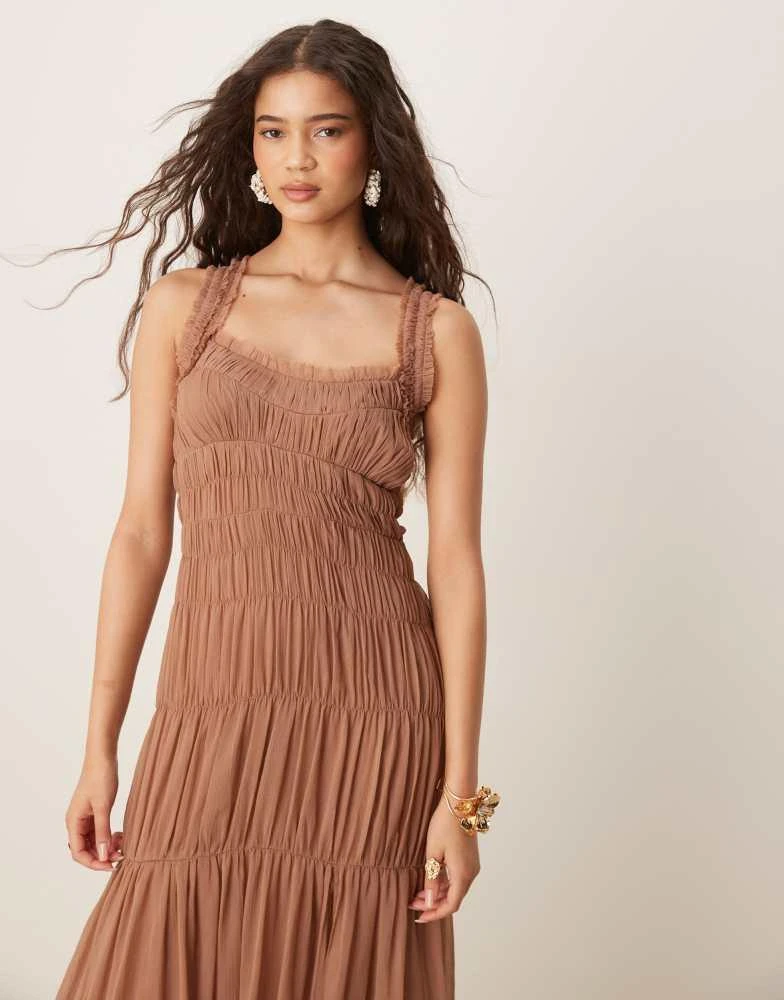clemence maxi dress for love and lemons LEO LIN - Clemence Embroidered Split Maxi Dress
