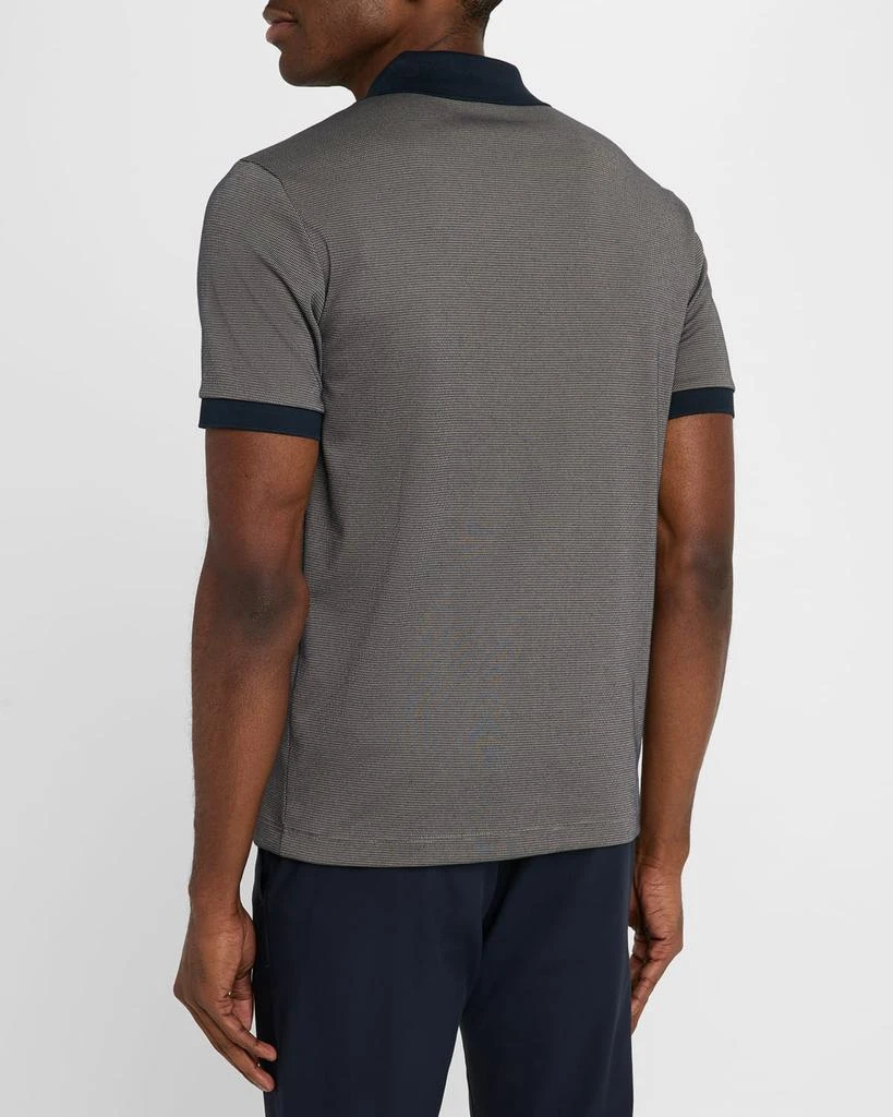 Theory Men's Geometric Jacquard Polo Shirt 3