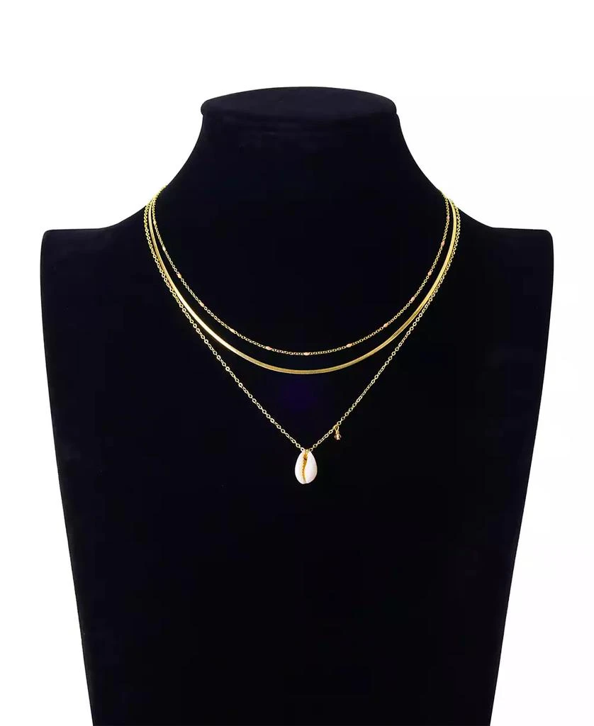 Unwritten Seashell Pendant Layered Necklace Set 2