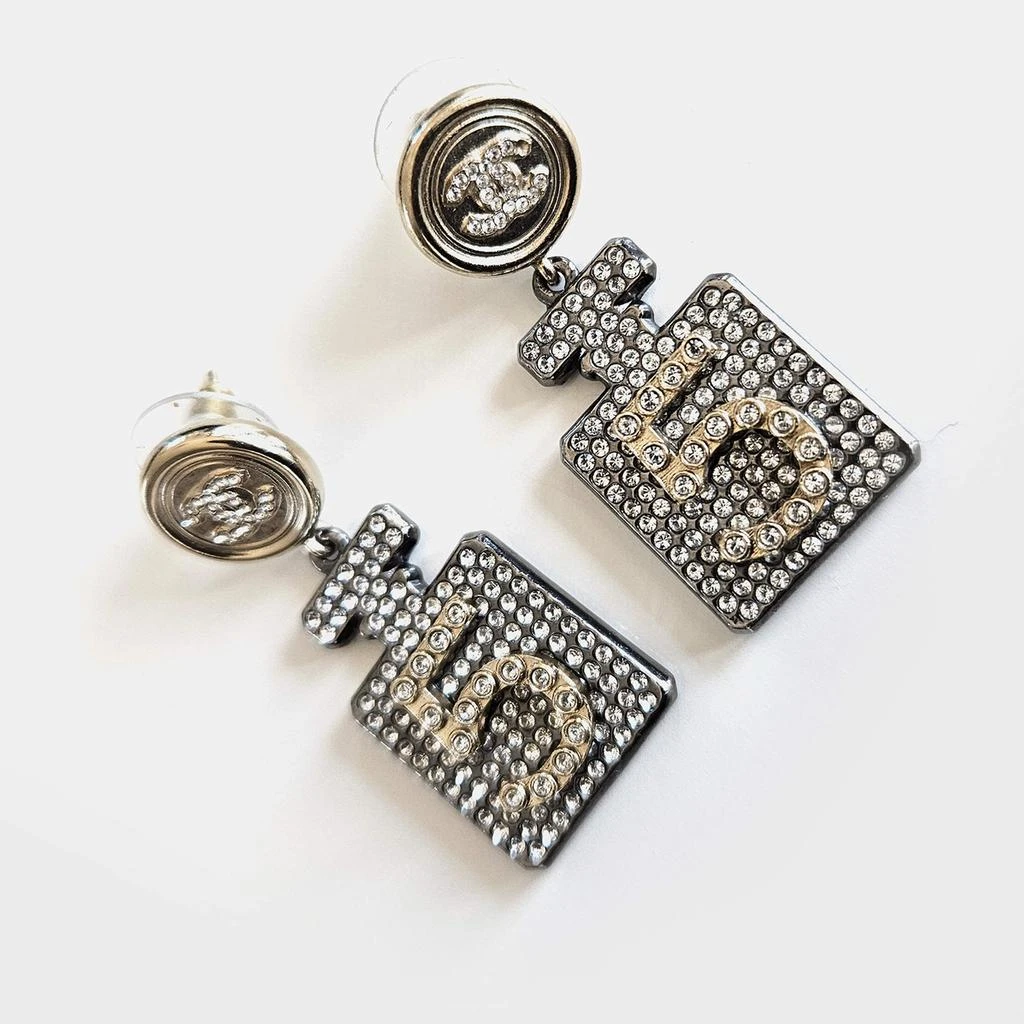 Chanel Chanel Crystal Embellished 21A No 5 Bottle Earrings 3