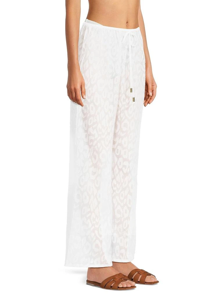 Milly Leopard Jacquard Track Pants 3