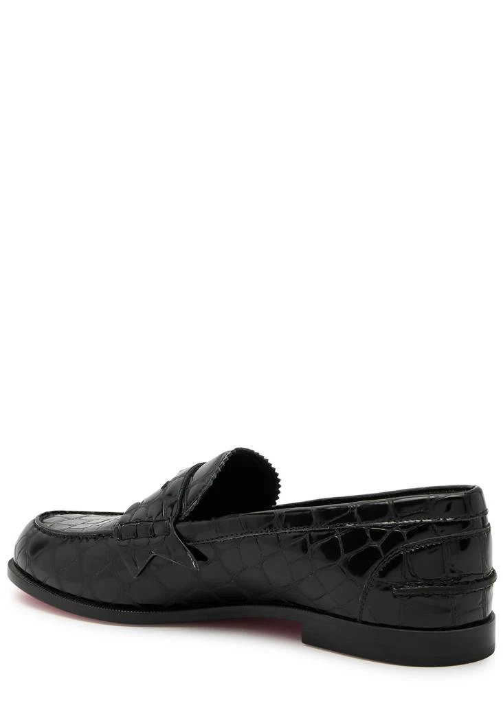 Christian Louboutin Penny Donna crocodile-effect leather loafers 2