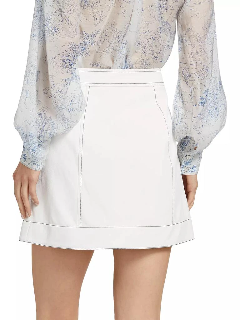 Cinq à Sept Ciara Topstitch Miniskirt 5