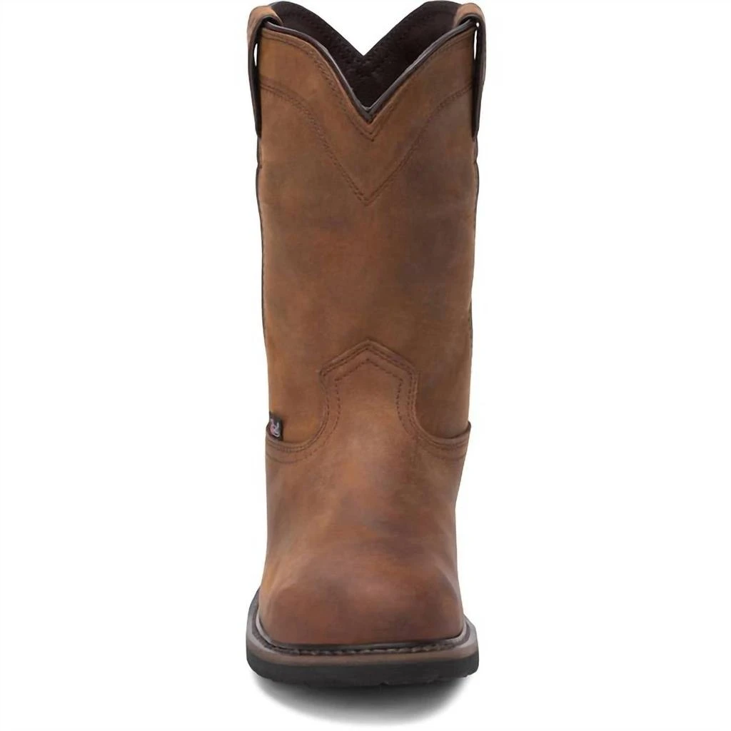 Justin Justin - MEN'S DRYWALL 10" WATERPROOF STEEL TOE WORK BOOTS 6