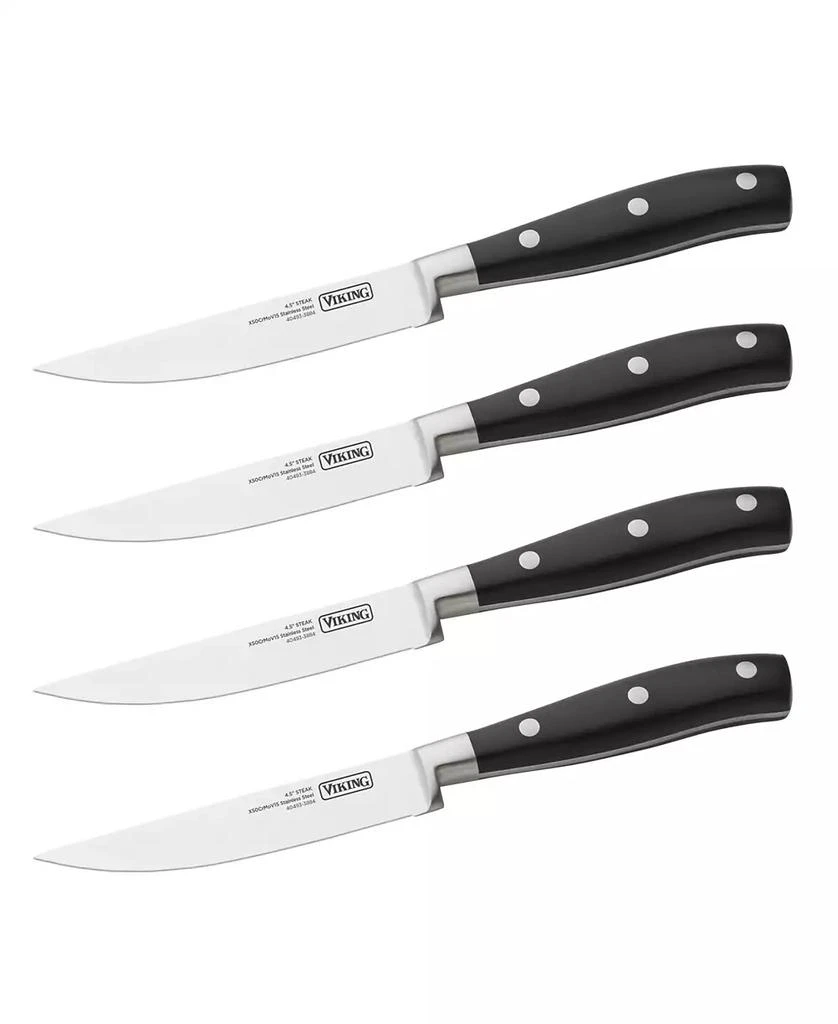 VIKING Stainless Steel 4-Pc. Steak Knife Set 1
