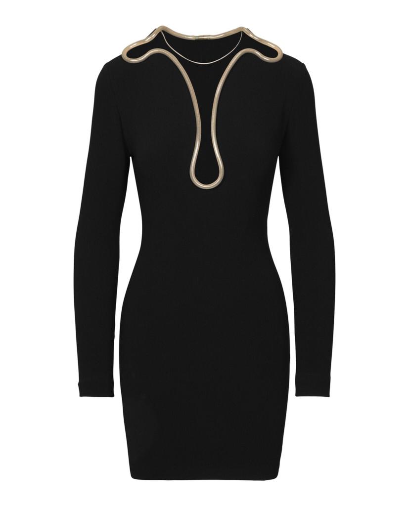Stella McCartney Isabela Chain-Trim Mini Dress