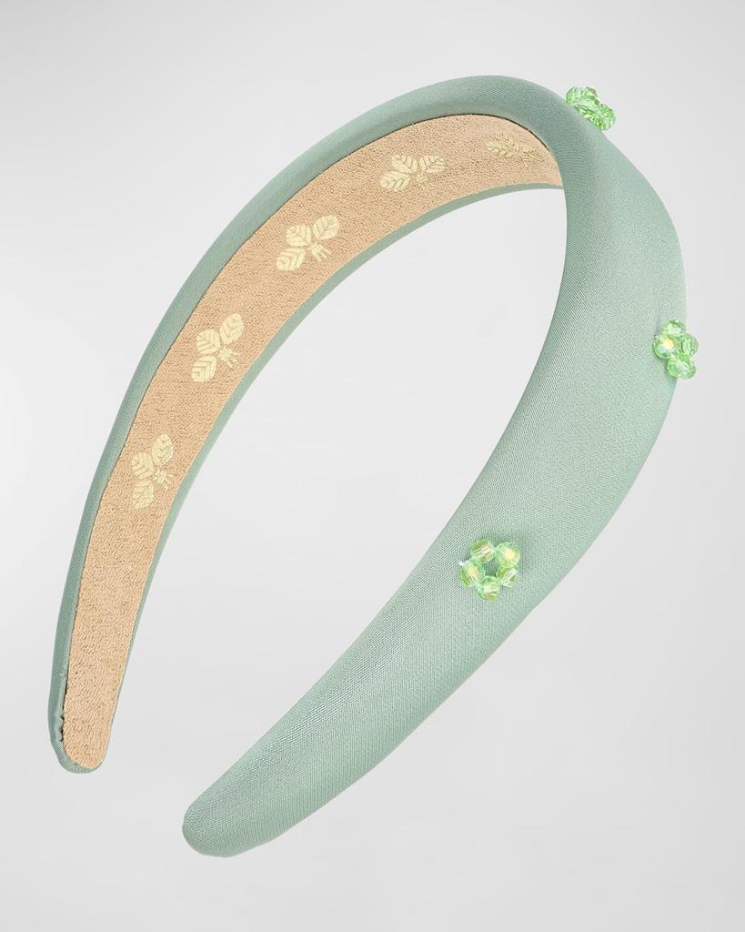 L. Erickson Gracie Beaded Satin Headband