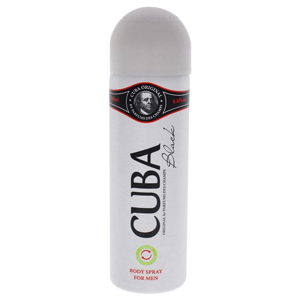 cuba 6.6 oz Men Black Body Spray