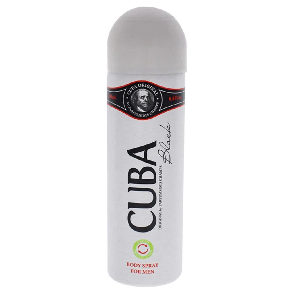 cuba 6.6 oz Men  Black Body Spray 1
