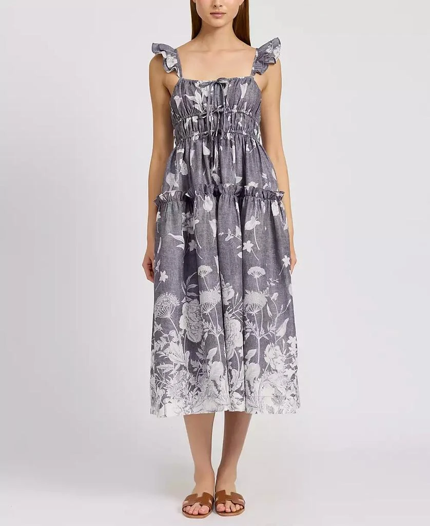 En Saison Women's Sydney Floral-Print Midi Dress 5