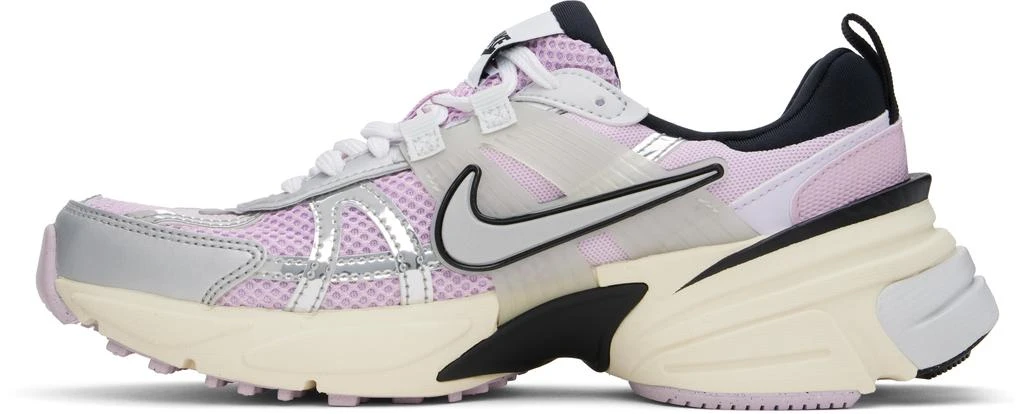 NIKE Purple & Silver V2K Run Sneakers 3
