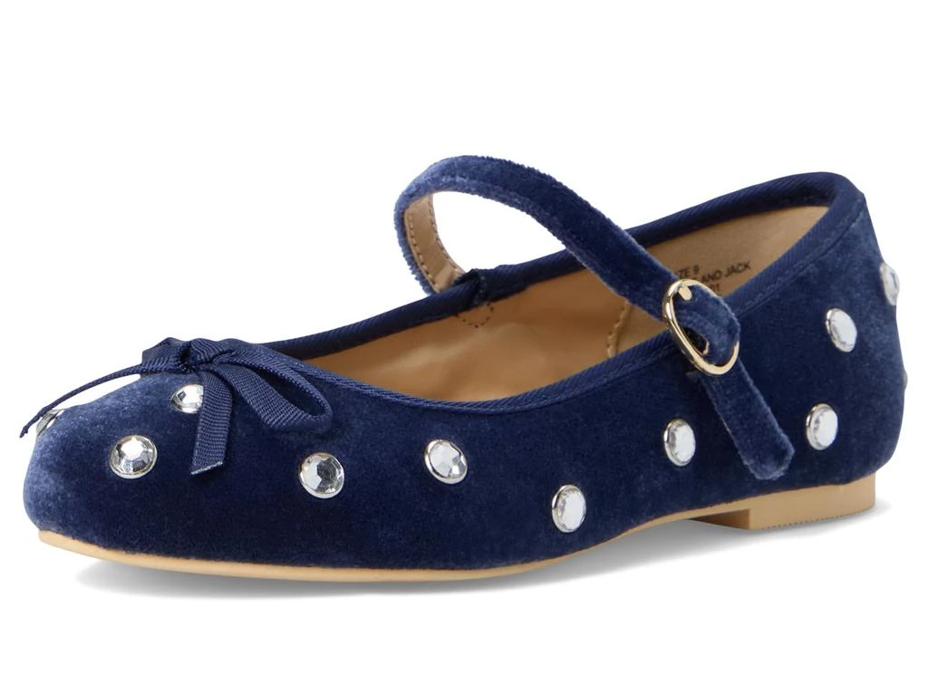 Janie and Jack Velvet Jewel Flat (Toddler/Little Kids/Big Kids) 7