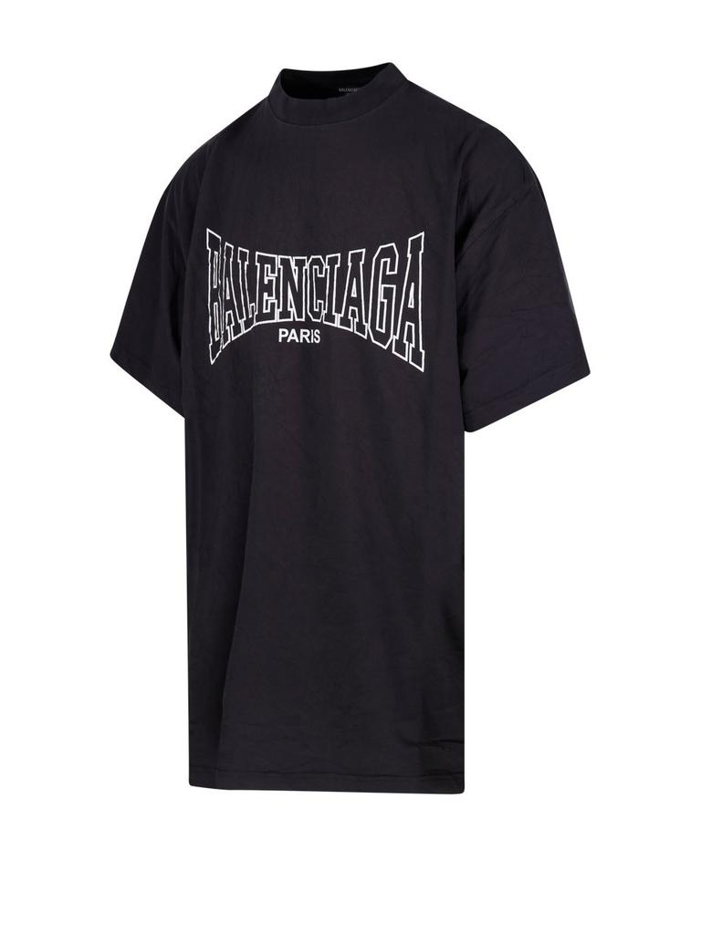 Balenciaga Balenciaga Paris Logo Printed Oversized T-Shirt