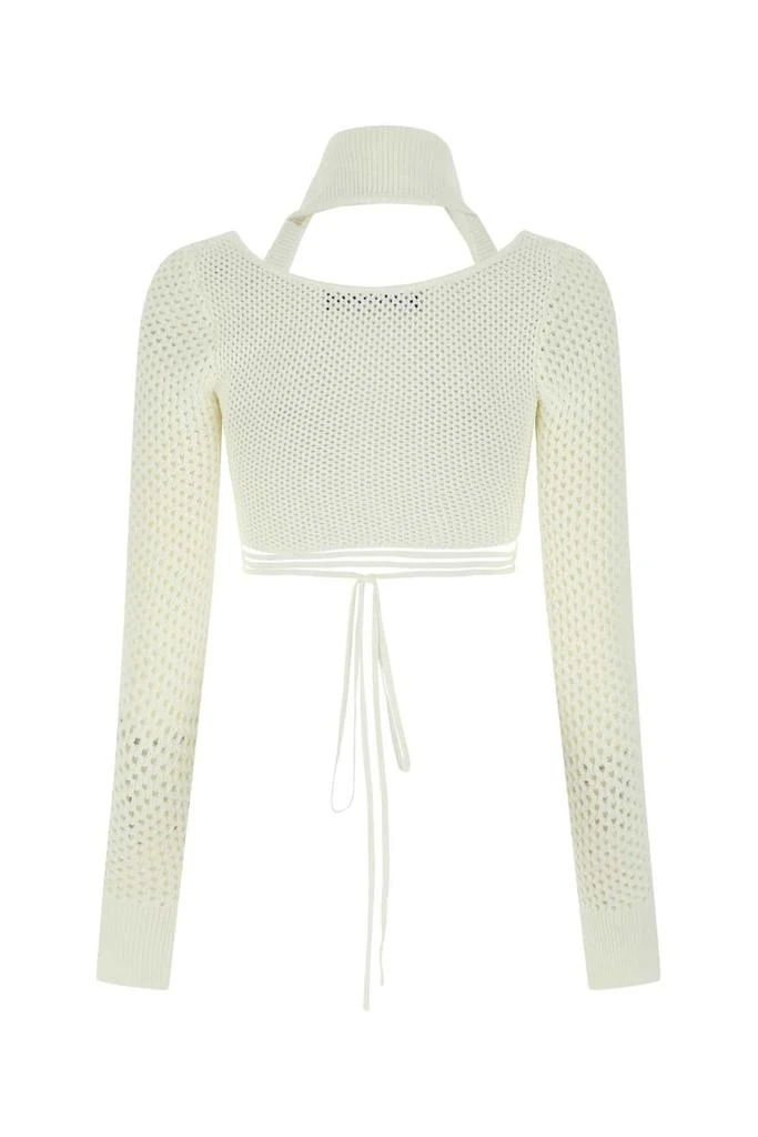 ANDREA ADAMO Andrea Adamo Meshed Cropped Top 2
