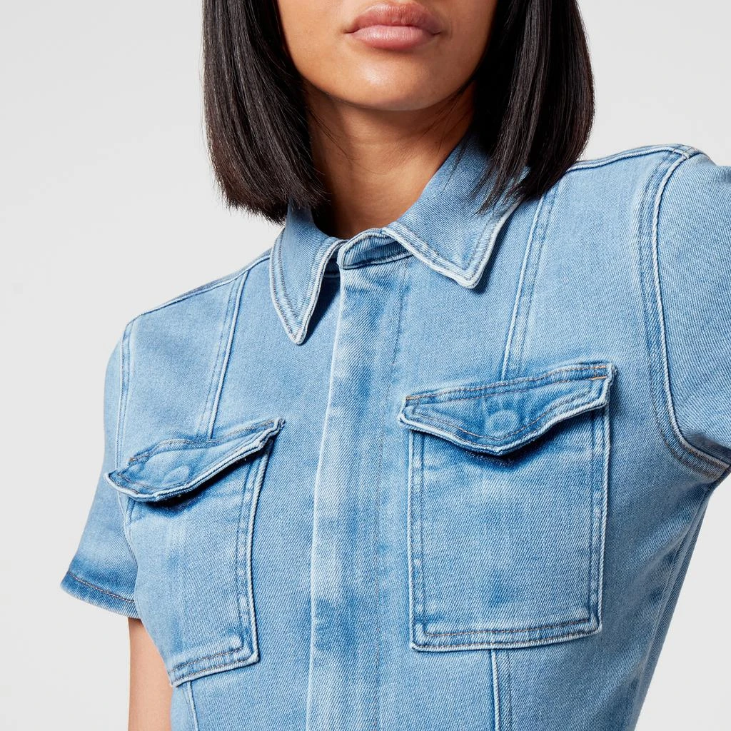 Good American Fit For Success Stretch-Denim Jumpsuit 3